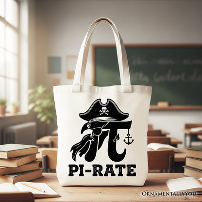 Pirate Pi Day Math and Gift Canvas Tote Bag