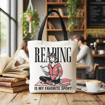 Reading Is My Favorite Sport And Canvas Bag