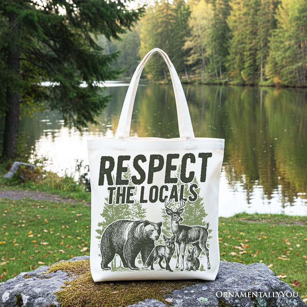 Wild Animal Canvas Tote Bag and Nature Gifts