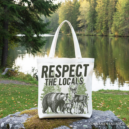 Wild Animal Canvas Tote Bag and Nature Gifts