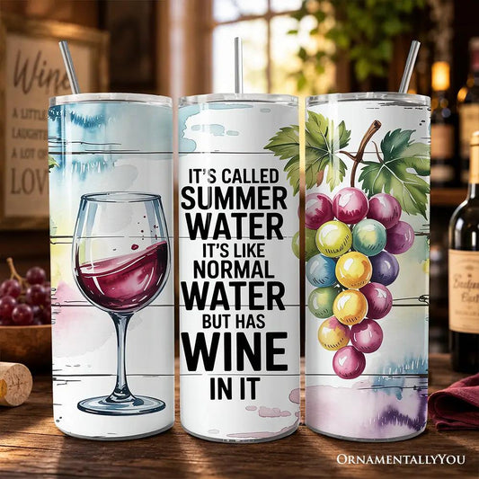 Summer Water Is Wine 20oz Personalized Tumbler