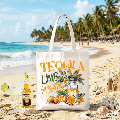 Tequila and Lime Sunshine Tote Bag for Summer
