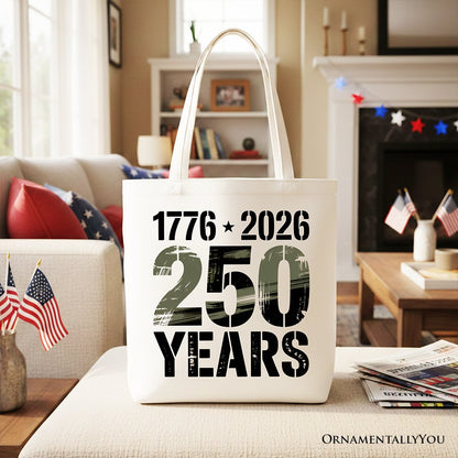 America 250th Canvas Tote Bag And Patriotic Gift