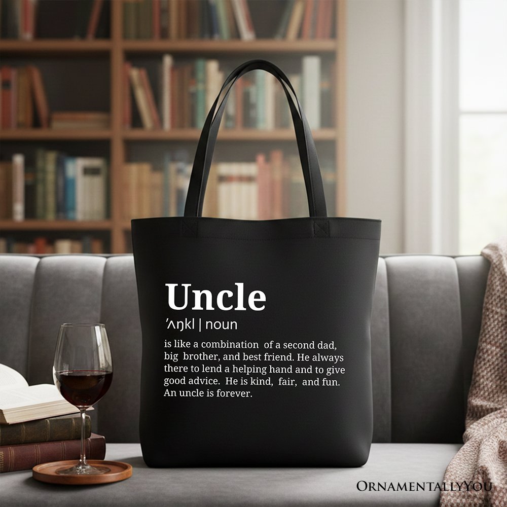 Funny Uncle Definition and Canvas Tote Bag