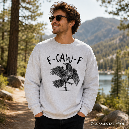 Snarky Gothic Raven Crewneck and Midweight Top