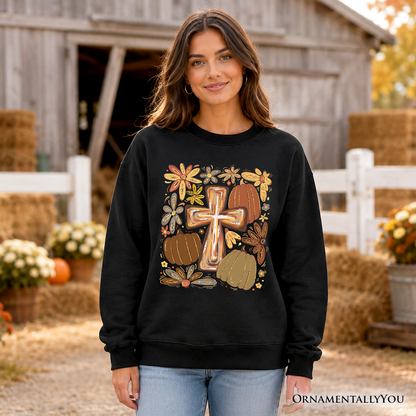 Fall Blessings and Christian Faith Sweatshirt