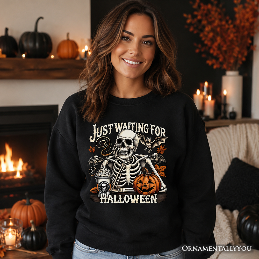 Spooky Skeleton Halloween Sweatshirt for Autumn