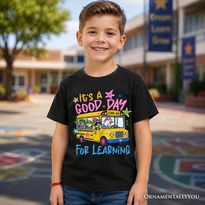 Kids School Bus and Fun Learning Tee Shirt