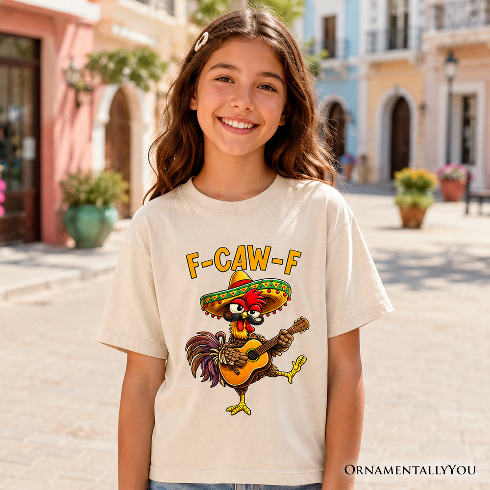 Kids Cinco De Mayo Rooster Cotton Tee