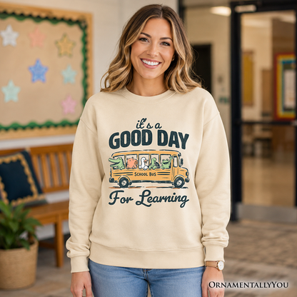 Vintage School Bus And Learning Sweatshirt