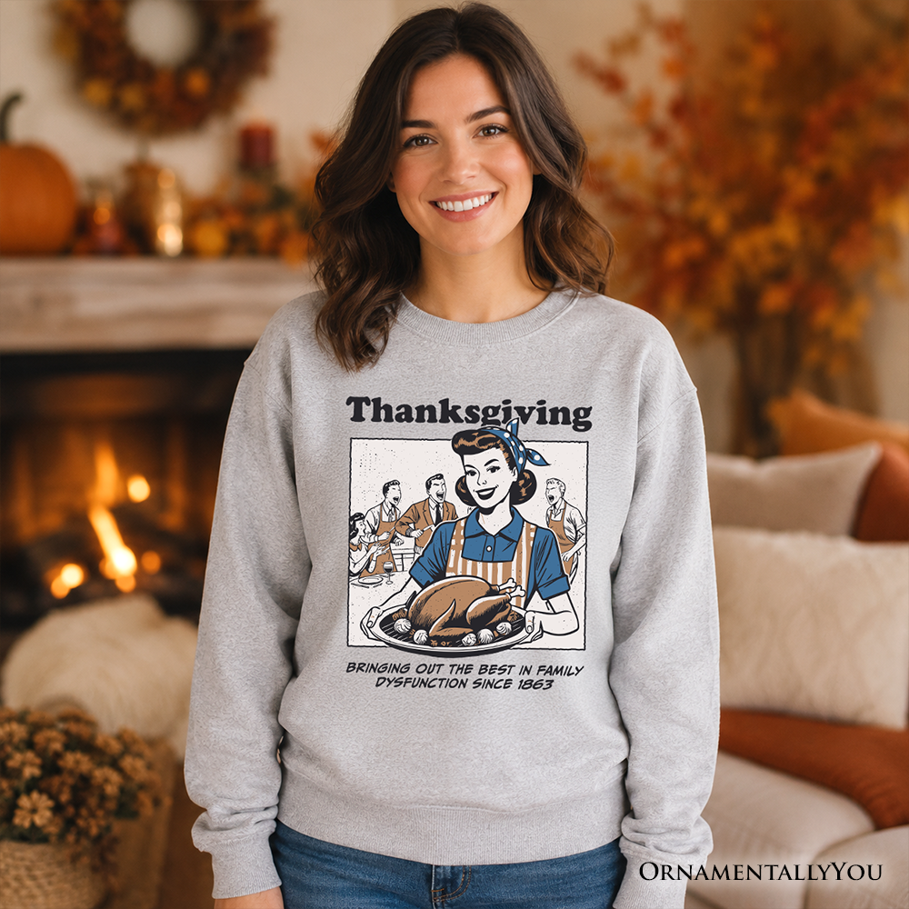 Funny Thanksgiving Family Retro Sweatshirt