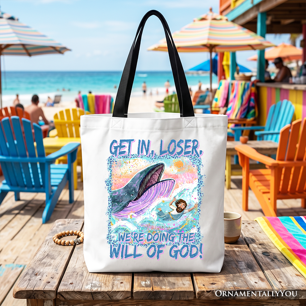 Funny Christian Jonah and the Whale Tote Bag