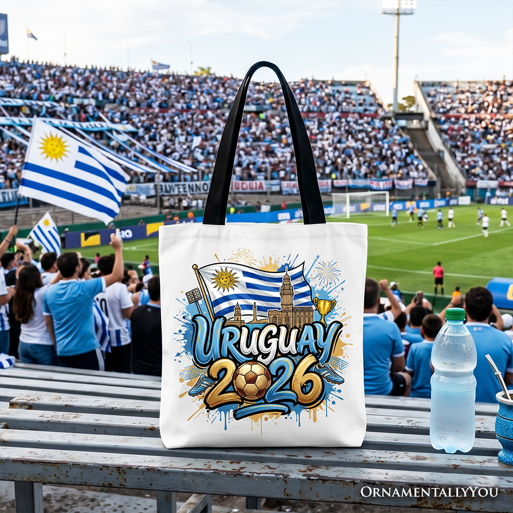Uruguay 2026 World Cup and Soccer Tote Bag