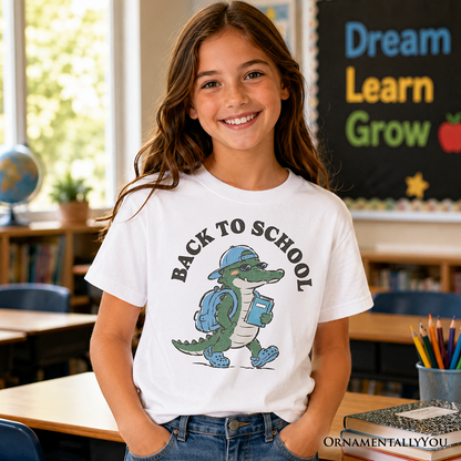The Cool Alligator Back to School Kids Tee
