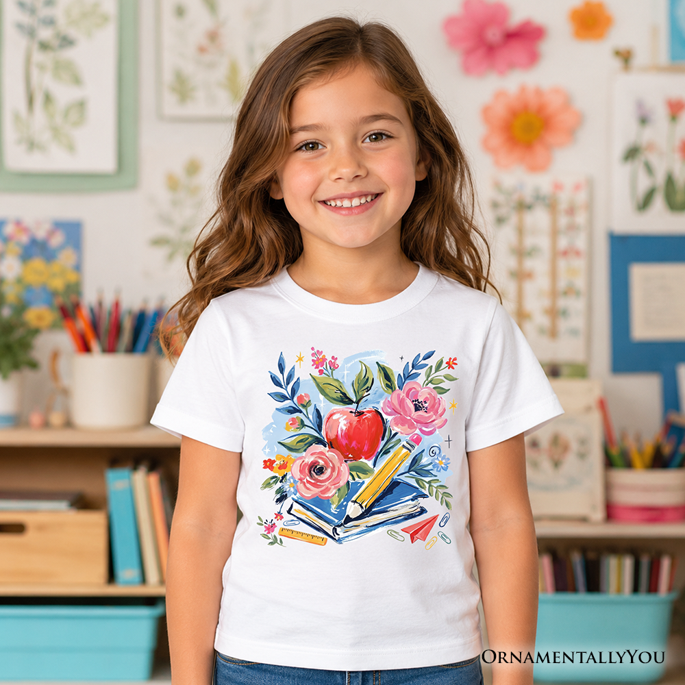 Soft Kids Boho Floral Tee for Back to School