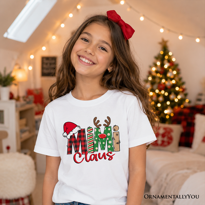 Retro Mimi Claus and Kids Christmas Shirt