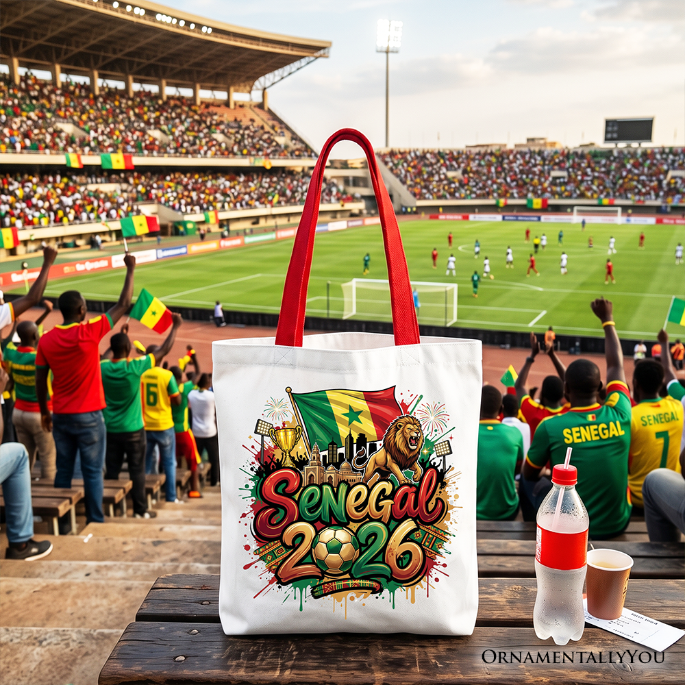 Senegal 2026 Lions Tote Bag and Soccer Gift