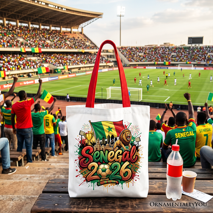 Senegal 2026 Lions Tote Bag and Soccer Gift