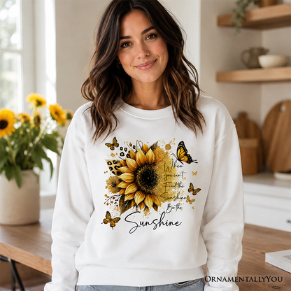 Sunflower and Sunshine Inspirational Sweater