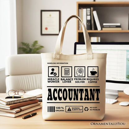 Accountant Tote Bag and Bookkeeper Novelty