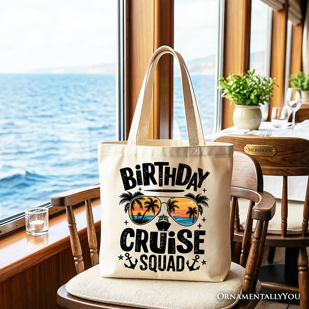 Birthday Cruise Squad Tote Bag for the Trip