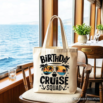 Birthday Cruise Squad Tote Bag for the Trip