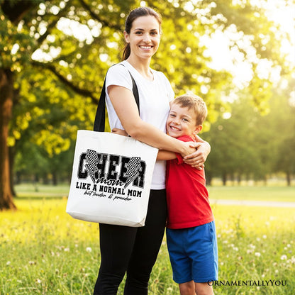 Cheer Mom Canvas Tote Bag and Retro Shopper
