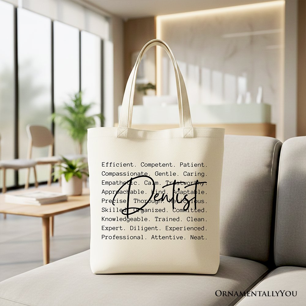 Dentist Definition Canvas Tote Bag and Shopper