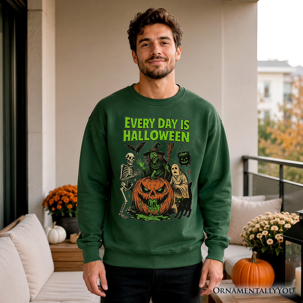 Every Day Halloween Sweatshirt And Vintage Vibes