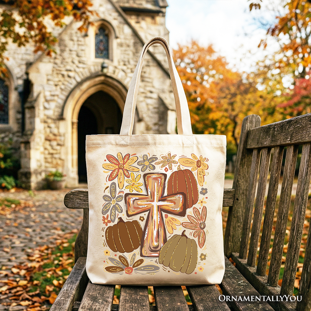 Fall Blessings Tote Bag for the Christian Woman