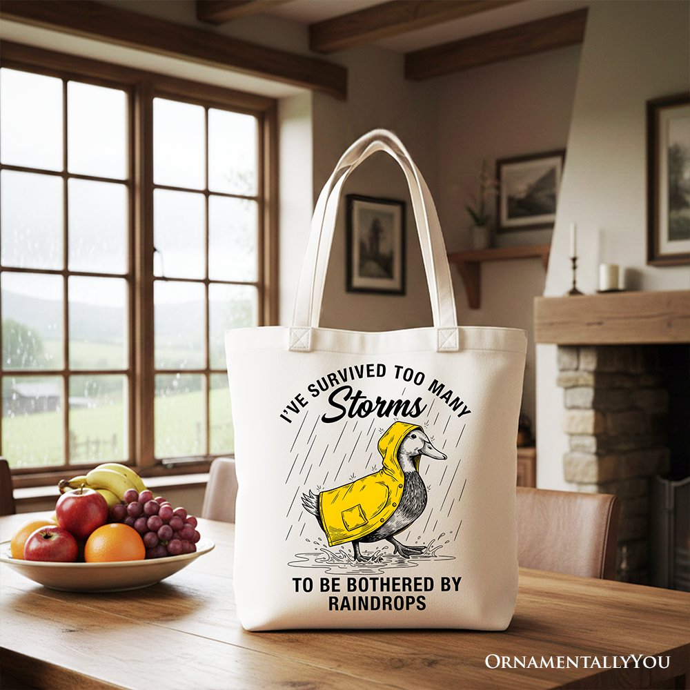 Goose Survival Tote Bag and Funny Quote Gift