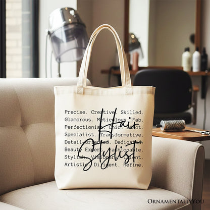 Hair Stylist Canvas Tote Bag and the Salon Gift