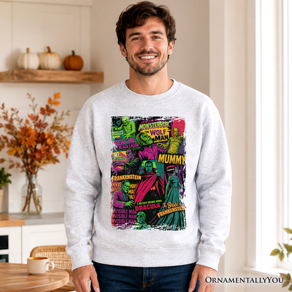 Classic Horror and Comic Monster Sweatshirt