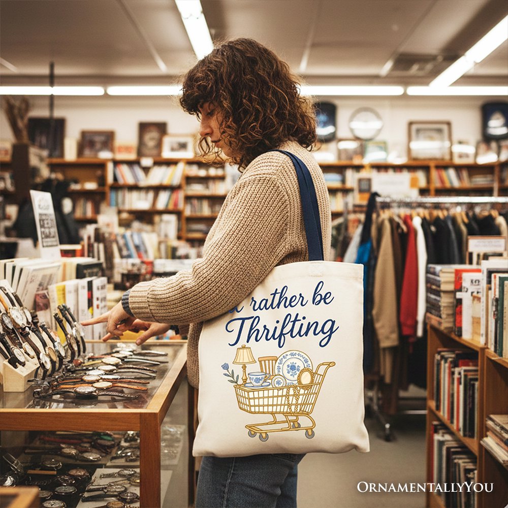 Vintage Canvas Tote Bag and the Thrift Shop Gift