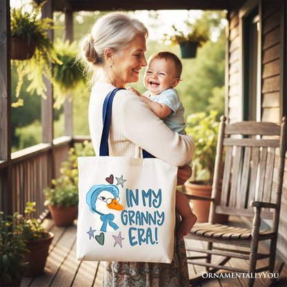 Funny Granny Era Goose a Canvas Tote Bag
