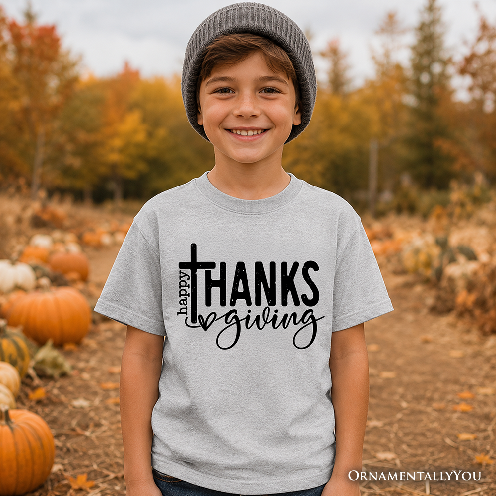 Kids Thanksgiving and Christian Cotton Tee
