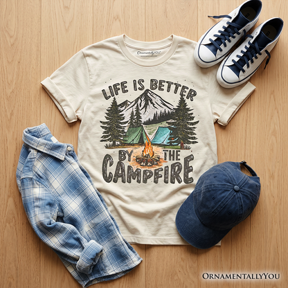 Kids Life Is Better by Campfire Tee for Youth