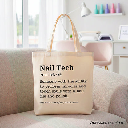 Durable Nail Tech Canvas Tote Bag for Daily Use