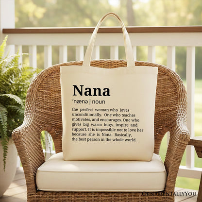 Nana Canvas Tote Bag for Funny Grandmother