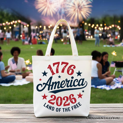 Patriotic and American Freedom Canvas Tote Bag