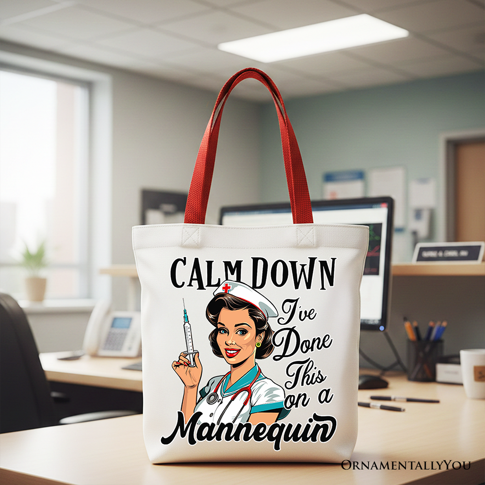 Sassy Nursing School Tote Bag With A Canvas