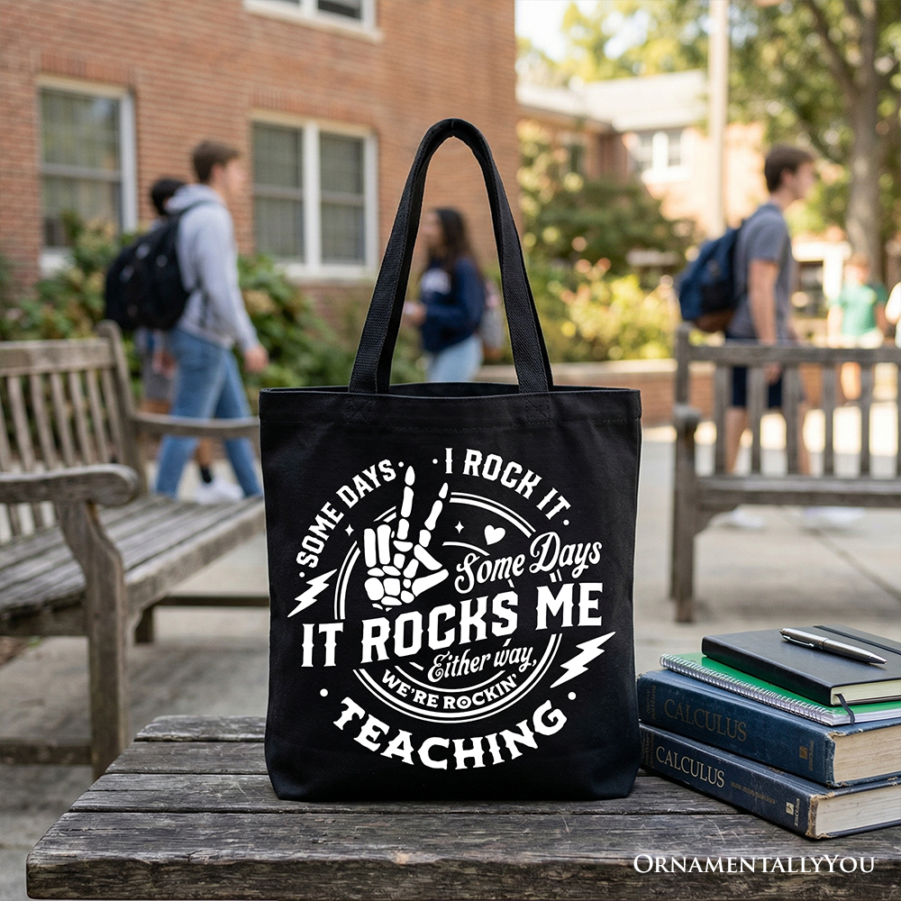 Funny Teacher Canvas Tote Bag and Gift Set
