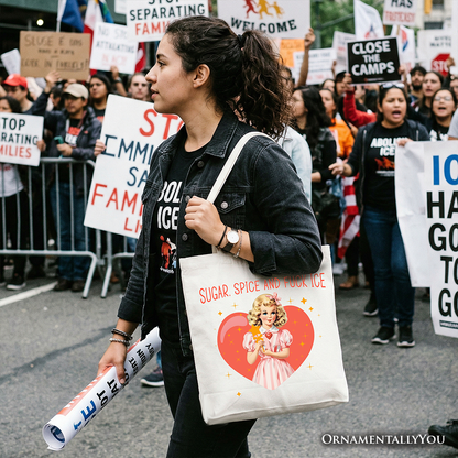 Sugar Spice and Fuck Ice Retro Tote Bag for Her