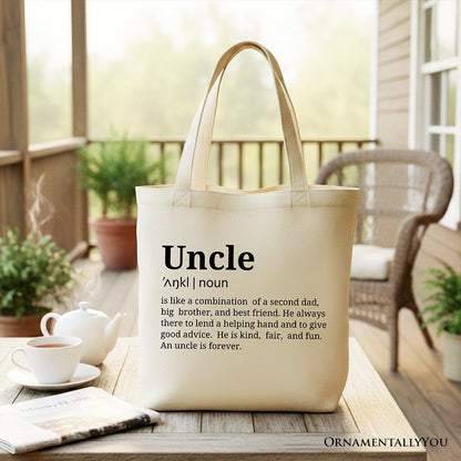 Funny Uncle Definition and Canvas Tote Bag
