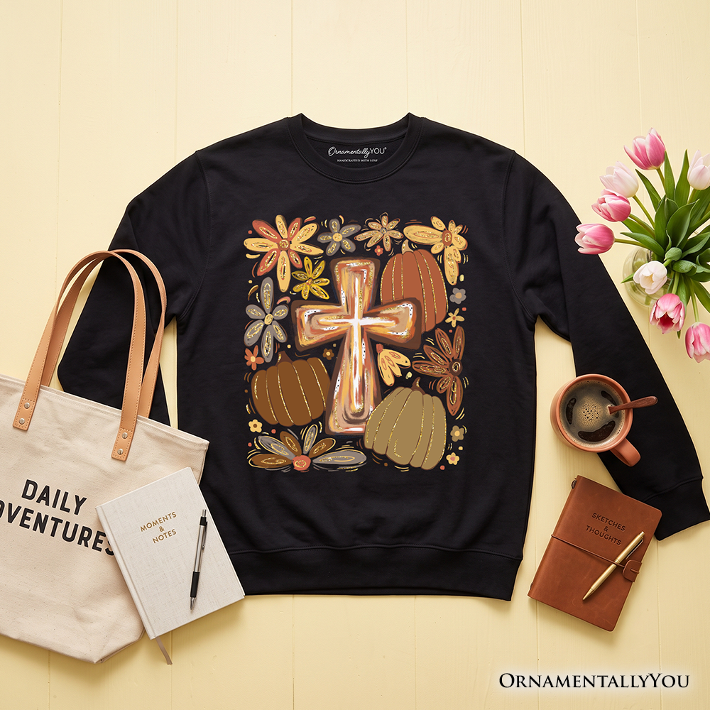 Fall Blessings and Christian Faith Sweatshirt