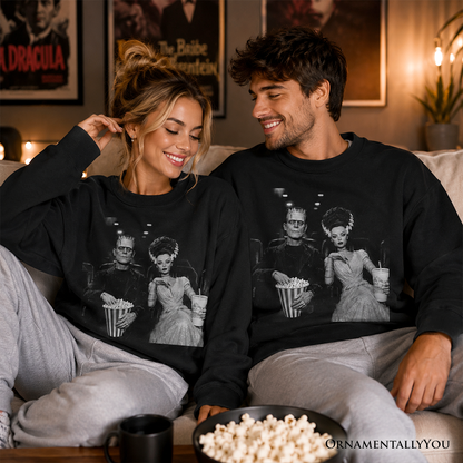 Frankenstein Movie Date Night Sweatshirt black by OrnamentallyYou two matching sweatshirts on Tampa Home & Garden Store