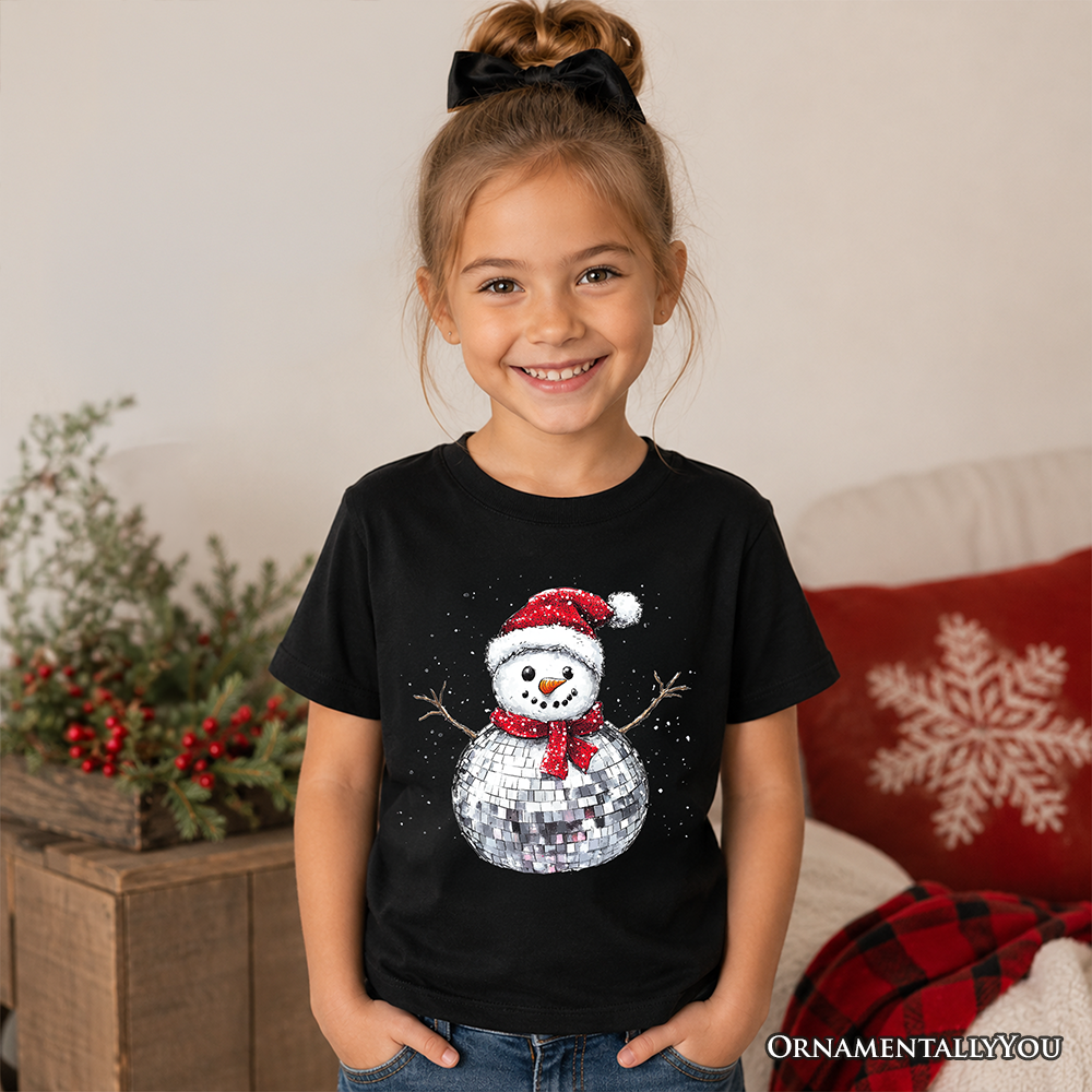 Retro Holiday Disco Snowman Tee and Dance
