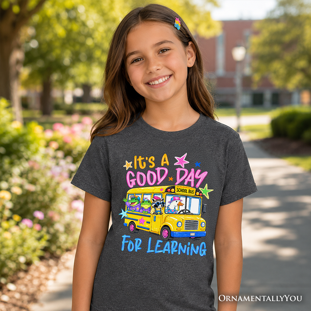 Kids School Bus and Fun Learning Tee Shirt