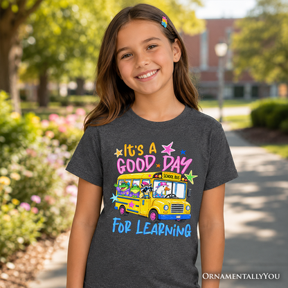 Kids School Bus and Fun Learning Tee Shirt