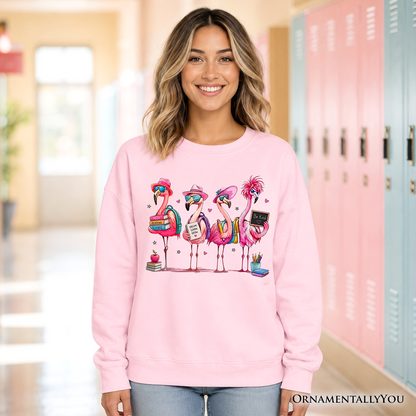 Flamingo Back To School Sweatshirt and Sweater